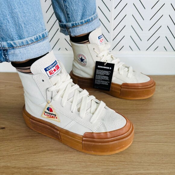 ⭐Converse Chuck Taylor All Star Women shoes Sz 7.5 Cruise Egret HI Suede A09088C - Picture 3 of 10